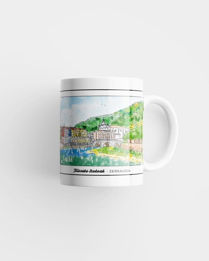 Taza con fotografía del Tinglado, Tolosa