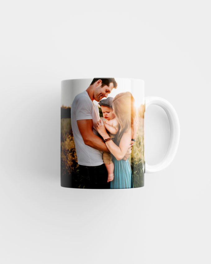 Taza personalizada con fotografía de familia